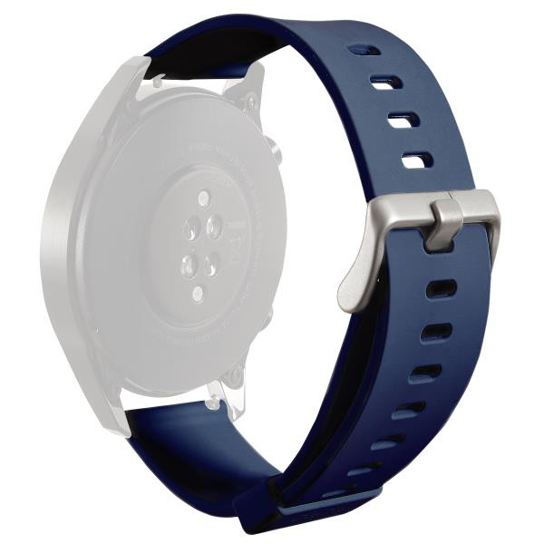 Multibrand wristband PURO ICON universal 22mm smartwatch strap (S/M/L), blue / UNIWBICON22NVBLUE