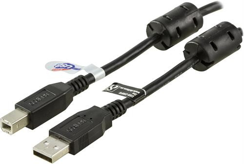 DELTACO USB 2.0 Cable Type A Male - Type B Male 3m / USB-230FS