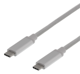 USB3.1 ТИП C TO C GEN2 3A 1 м СЕРЕБРЯНАЯ МОБИЛЬНОСТЬ