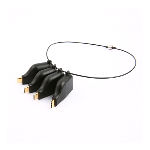 DELTACO Office, USB-C ADAPTER RING, mDP, DP, VGA, HDMI