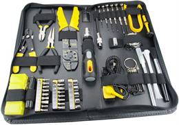 Tool kit for computers and accessories with 58 parts DELTACOIMP black / yellow  / VK-254
